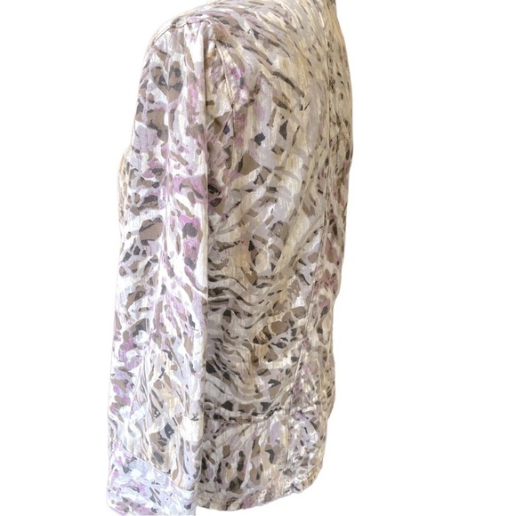 CHICO’S jacket, Chico’s size 1, safari style, cotton, 4 front pockets - Picture 4 of 6